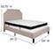 Flash Furniture Full Platform Bed Set, Beige SL-BMF-2-GG - alternate 3